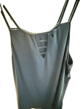 Teal Strappy V-Neck Cami Top